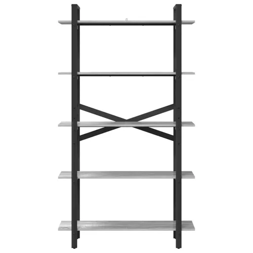  Könyvespolc Szürke Sonoma 100 x 33,5 x 178 cm Faanyag