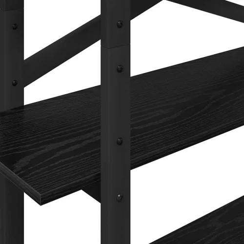  Könyvespolc Fekete tölgy 100 x 33,5 x 140 cm Faanyag