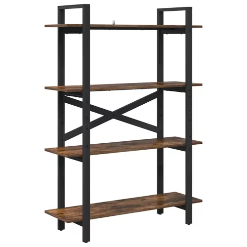  Könyvespolc Füstölt tölgy 100 x 33,5 x 140 cm Faanyag