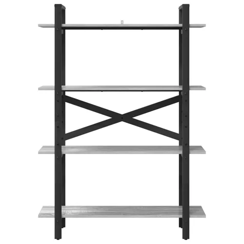  Könyvespolc Szürke Sonoma 100 x 33,5 x 140 cm Faanyag