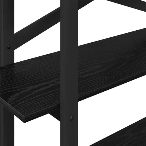  Könyvespolc Fekete tölgy 100 x 33,5 x 102 cm Faanyag