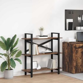  Könyvespolc Füstölt tölgy 100 x 33,5 x 102 cm Faanyag