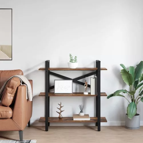  Könyvespolc Füstölt tölgy 100 x 33,5 x 102 cm Faanyag