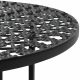 VID fekete kör,fém bisztróasztal 40 x 70 cm