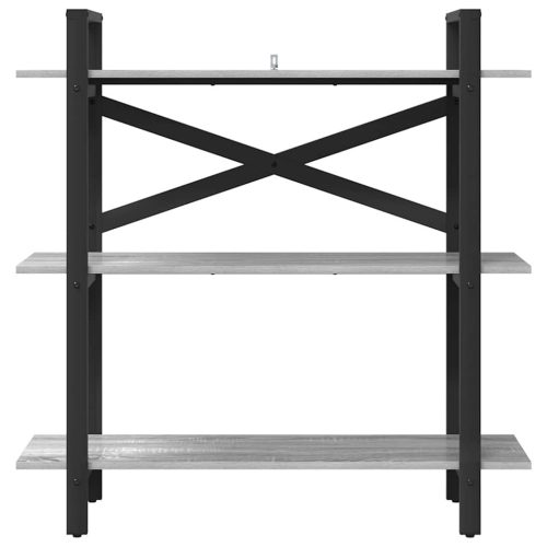  Könyvespolc Szürke Sonoma 100 x 33,5 x 102 cm Faanyag