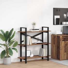  Könyvespolc Öreg fa 100 x 33,5 x 102 cm Faanyag