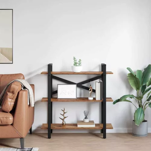  Könyvespolc Öreg fa 100 x 33,5 x 102 cm Faanyag