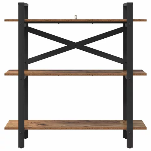  Könyvespolc Öreg fa 100 x 33,5 x 102 cm Faanyag