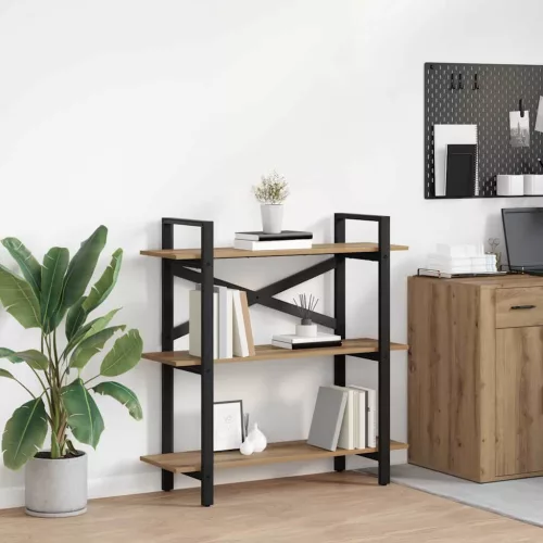  Könyvespolc Artisan tölgy 100 x 33,5 x 102 cm Faanyag