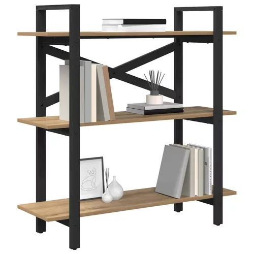  Könyvespolc Artisan tölgy 100 x 33,5 x 102 cm Faanyag