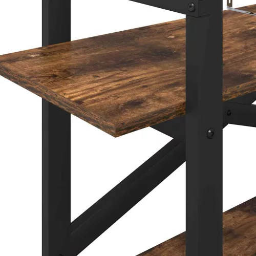  Könyvespolc Füstölt tölgy 100 x 33,5 x 64 cm Faanyag