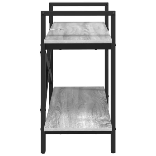  Könyvespolc Szürke Sonoma 100 x 33,5 x 64 cm Faanyag