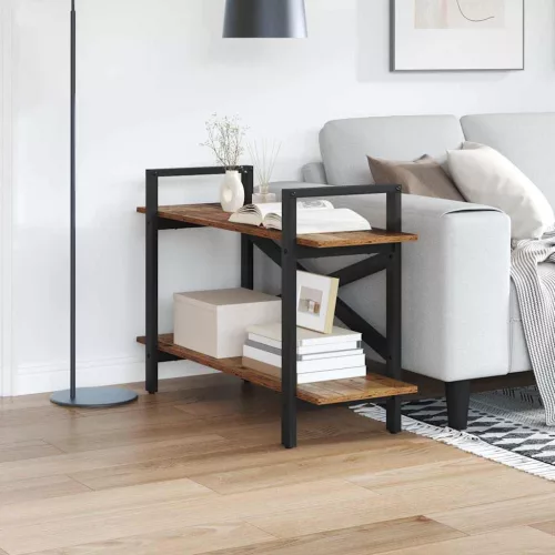  Könyvespolc Öreg fa 100 x 33,5 x 64 cm Faanyag