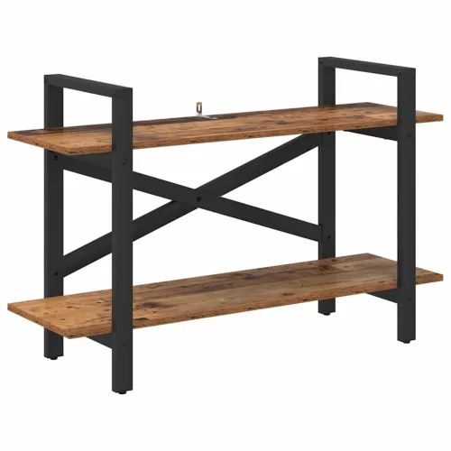  Könyvespolc Öreg fa 100 x 33,5 x 64 cm Faanyag