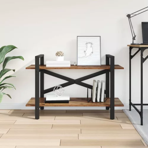  Könyvespolc Öreg fa 100 x 33,5 x 64 cm Faanyag