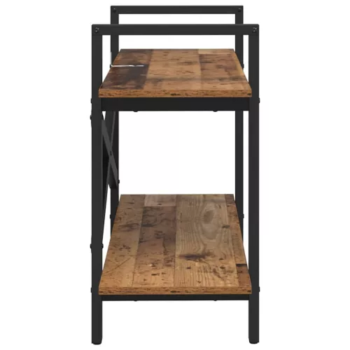  Könyvespolc Öreg fa 100 x 33,5 x 64 cm Faanyag