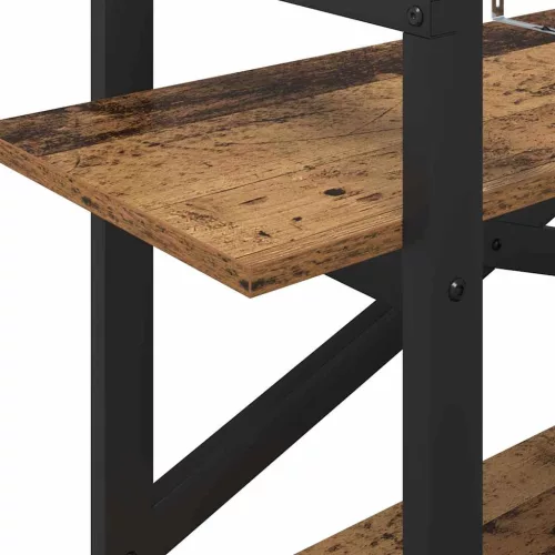  Könyvespolc Öreg fa 100 x 33,5 x 64 cm Faanyag