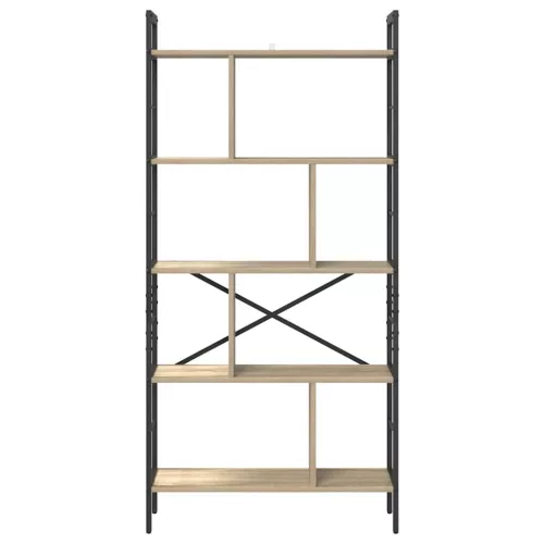  Könyvespolc Sonoma tölgy 75 x 30 x 156 cm Faanyag