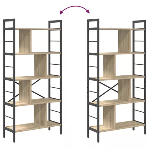  Könyvespolc Sonoma tölgy 75 x 30 x 156 cm Faanyag