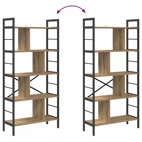  Könyvespolc Artisan tölgy 75 x 30 x 156 cm Faanyag