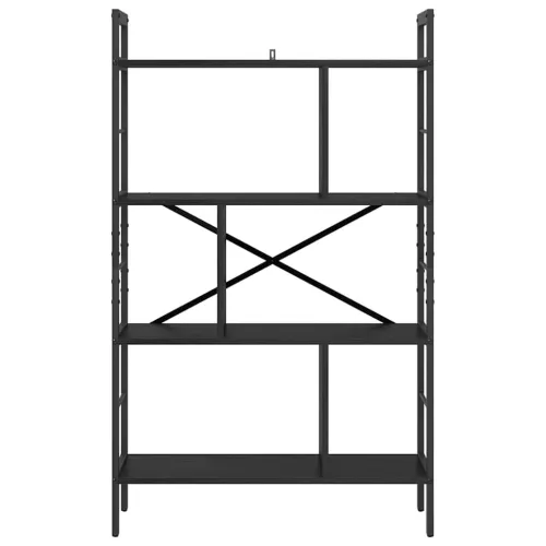  Könyvespolc Fekete tölgy 75 x 30 x 123,5 cm Faanyag