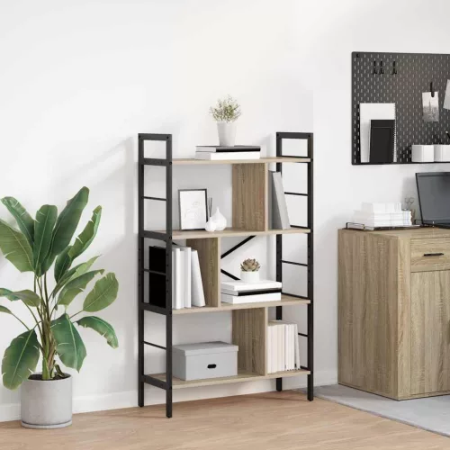  Könyvespolc Sonoma tölgy 75 x 30 x 123,5 cm Faanyag