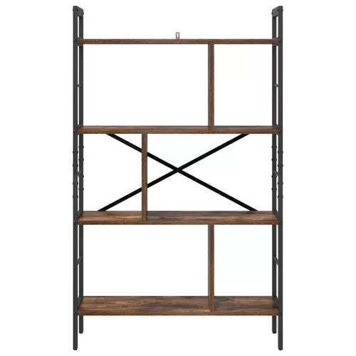  Könyvespolc Füstölt tölgy 75 x 30 x 123,5 cm Faanyag