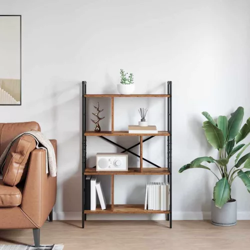  Könyvespolc Öreg fa 75 x 30 x 123,5 cm Faanyag