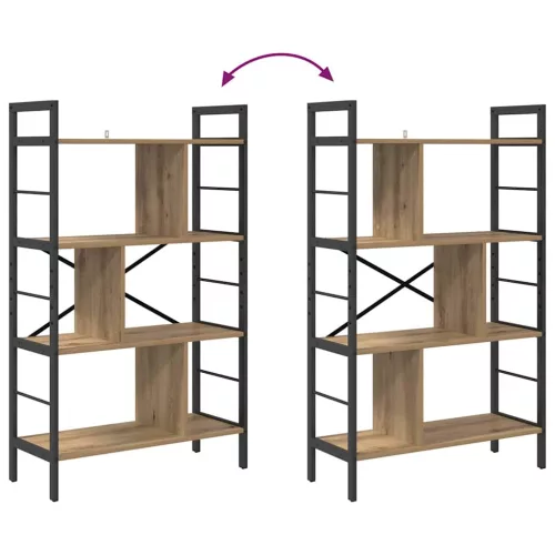  Könyvespolc Artisan tölgy 75 x 30 x 123,5 cm Faanyag