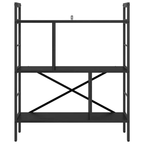  Könyvespolc Fekete tölgy 75 x 30 x 91 cm Faanyag