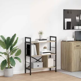  Könyvespolc Sonoma tölgy 75 x 30 x 91 cm Faanyag