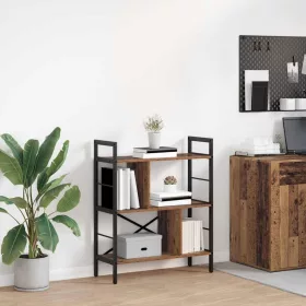  Könyvespolc Öreg fa 75 x 30 x 91 cm Faanyag