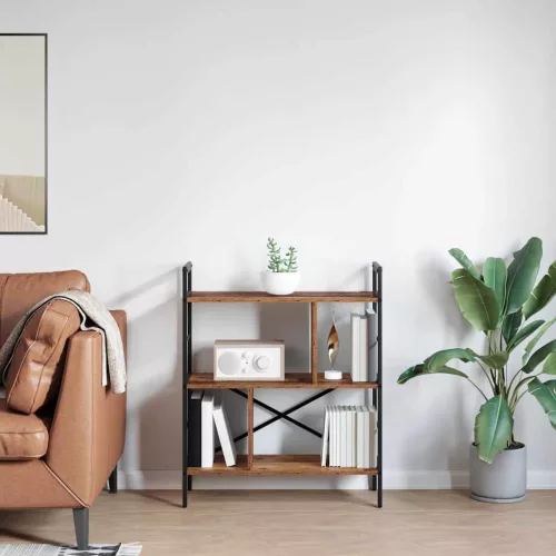  Könyvespolc Öreg fa 75 x 30 x 91 cm Faanyag