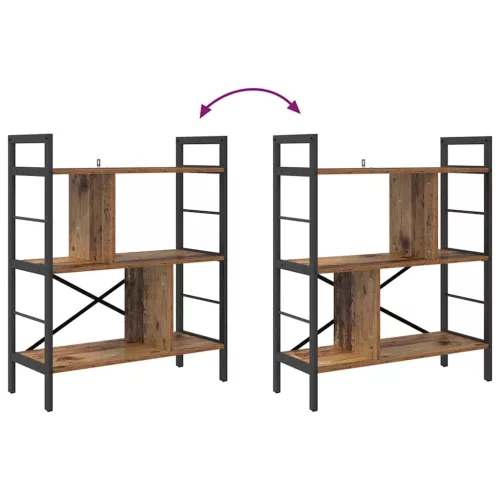  Könyvespolc Öreg fa 75 x 30 x 91 cm Faanyag