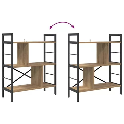  Könyvespolc Artisan tölgy 75 x 30 x 91 cm Faanyag