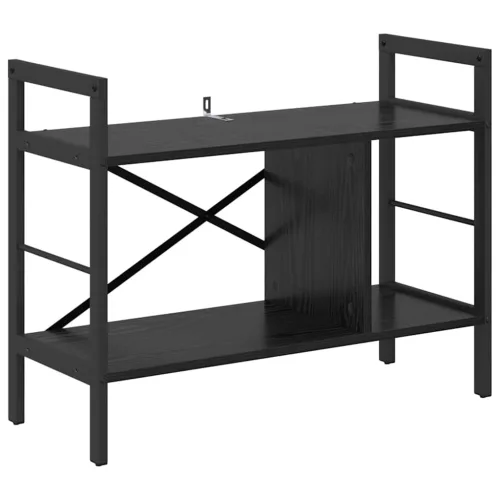  Könyvespolc Fekete tölgy 75 x 30 x 58,5 cm Faanyag