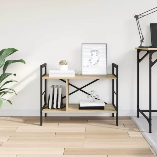  Könyvespolc Sonoma tölgy 75 x 30 x 58,5 cm Faanyag