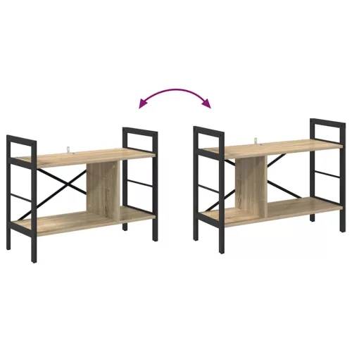  Könyvespolc Sonoma tölgy 75 x 30 x 58,5 cm Faanyag