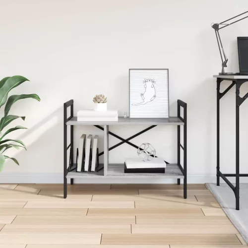  Könyvespolc Szürke Sonoma 75 x 30 x 58,5 cm Faanyag