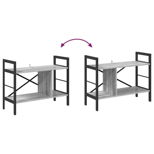  Könyvespolc Szürke Sonoma 75 x 30 x 58,5 cm Faanyag