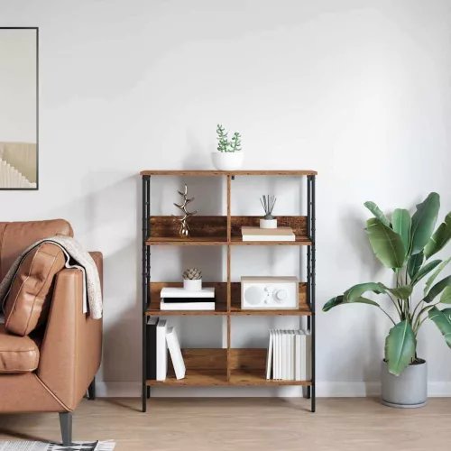  Könyvespolc Öreg fa 82 x 32 x 112 cm Faanyag