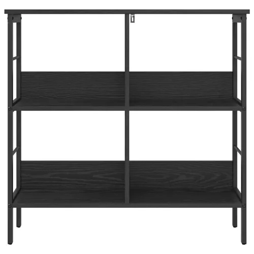  Könyvespolc Fekete tölgy 82 x 32 x 79 cm Faanyag