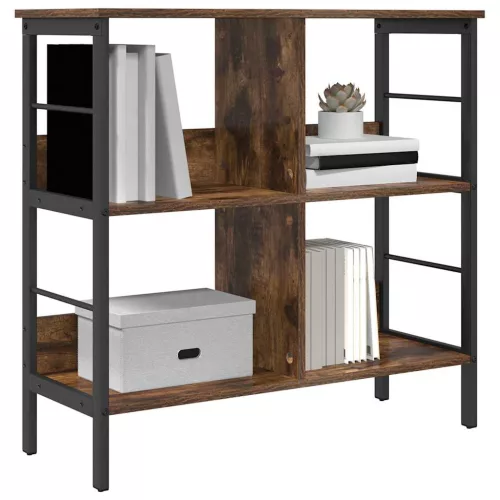  Könyvespolc Füstölt tölgy 82 x 32 x 79 cm Faanyag