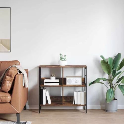  Könyvespolc Füstölt tölgy 82 x 32 x 79 cm Faanyag