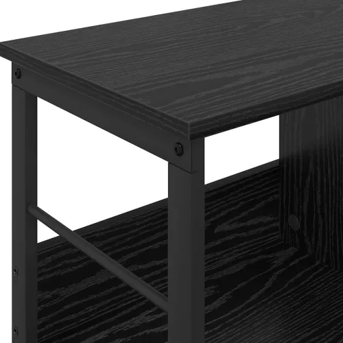  Könyvespolc Fekete tölgy 82 x 32 x 47 cm Faanyag