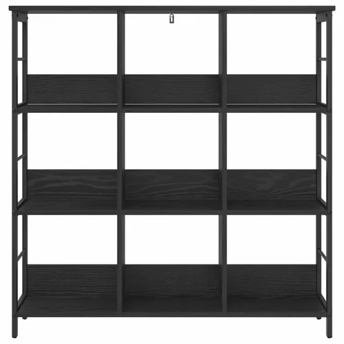  Könyvespolc Fekete tölgy 102 x 32 x 104,5 cm Faanyag