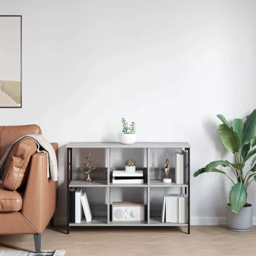  Könyvespolc Szürke Sonoma 102 x 32 x 72,5 cm Faanyag