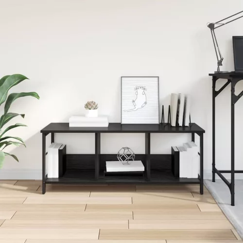  Könyvespolc Fekete tölgy 102 x 32 x 40,5 cm Faanyag