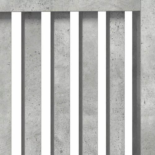  Radiátor fedezék Beton Szürke 172 x 19 x 81,5 cm Faanyag