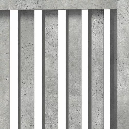  Radiátor fedezék Beton Szürke 152 x 19 x 81,5 cm Faanyag